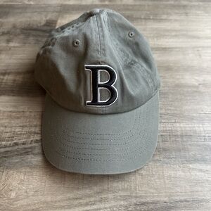 Green Boston Baseball Cap with Letter B